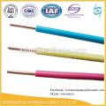 H07V-R / H07V-U / BV / BVR 450 / 750V Cable de cobre aislado de pvc de 1 mm de cable de tipo thw